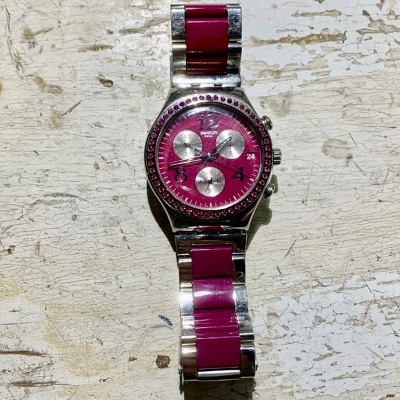 Swatch Chronograph Watch with Crystals - Picture 1 of 3